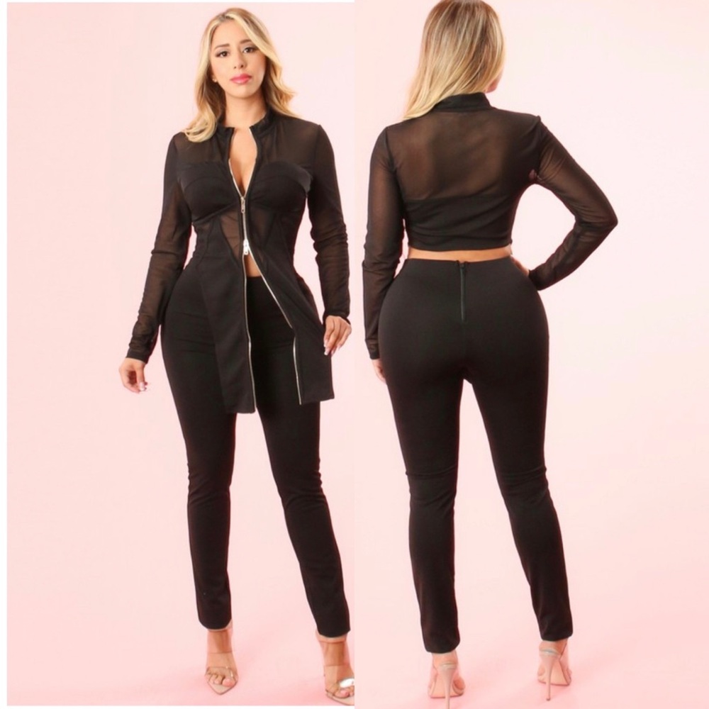 two piece matching pant set